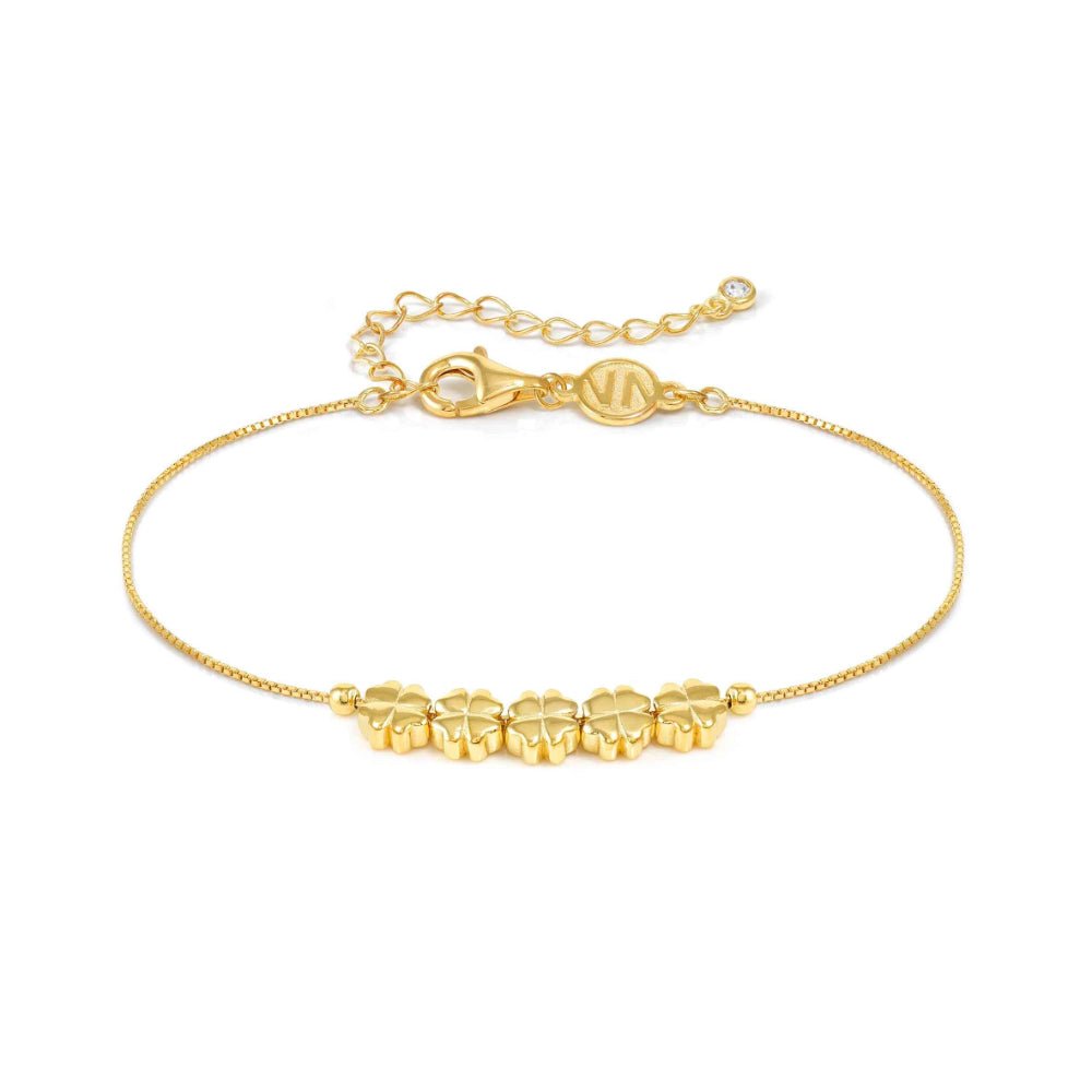 Nomination Silver and Gold Armonica Rich and Cubic Zirconia Four Leaf Clover Bracelet - MococoNomination241303/0038033497555373Bracelets