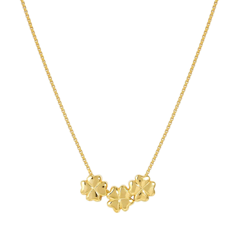 Nomination Silver and Gold Armonica Rich and Cubic Zirconia Four Leaf Clover Necklace Image 1