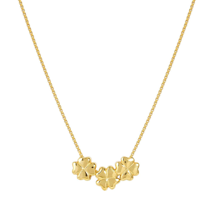 Nomination Silver and Gold Armonica Rich and Cubic Zirconia Four Leaf Clover Necklace Image 1