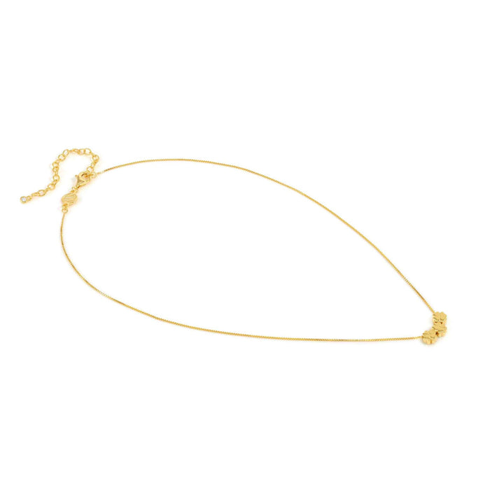 Nomination Silver and Gold Armonica Rich and Cubic Zirconia Four Leaf Clover Necklace Image 4