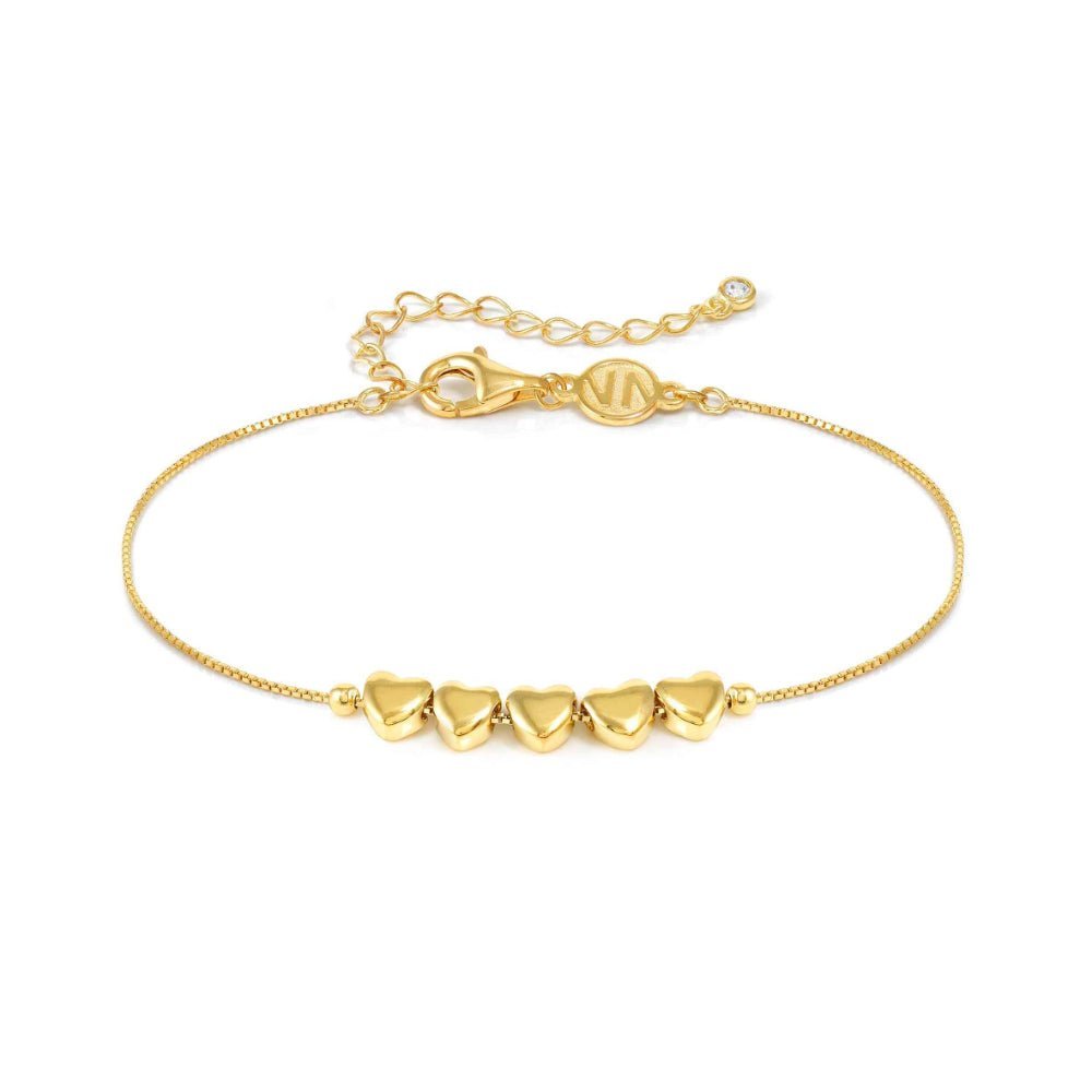Nomination Silver and Gold Armonica Rich and Cubic Zirconia Heart Bracelet - MococoNomination241303/0068033497555397Bracelets
