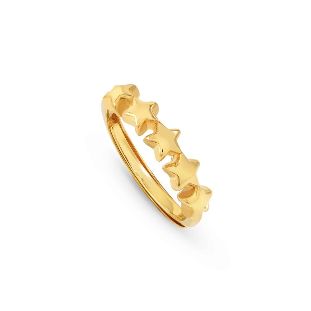 Nomination Silver and Gold Armonica Star Ring - MococoNomination241300/0098033497555274Rings