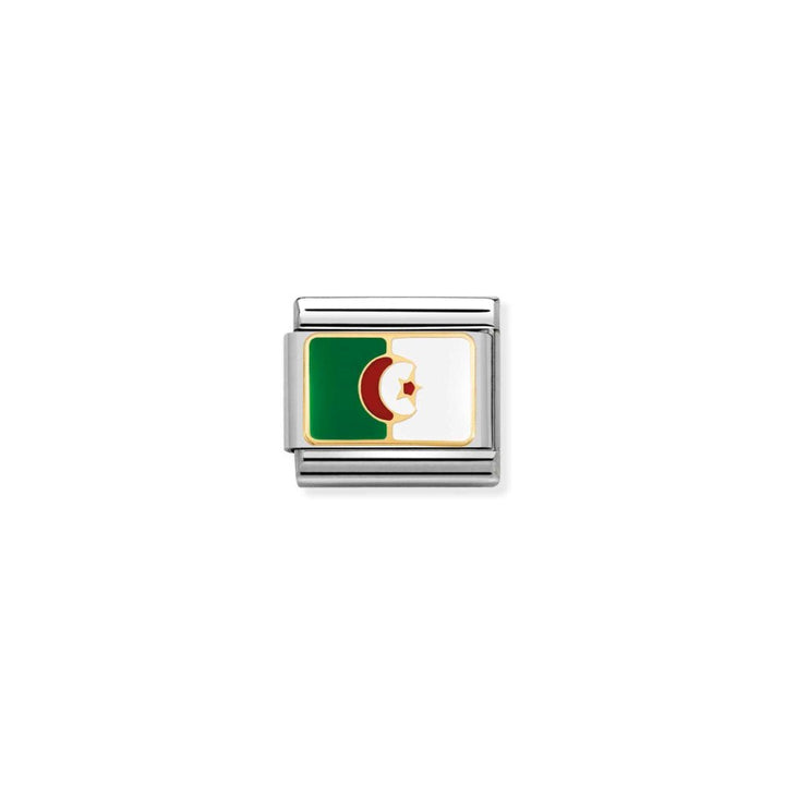 Nomination Silver and Gold Composable African Algeria Flag Charm - MococoNomination030237/218033497362384Charms