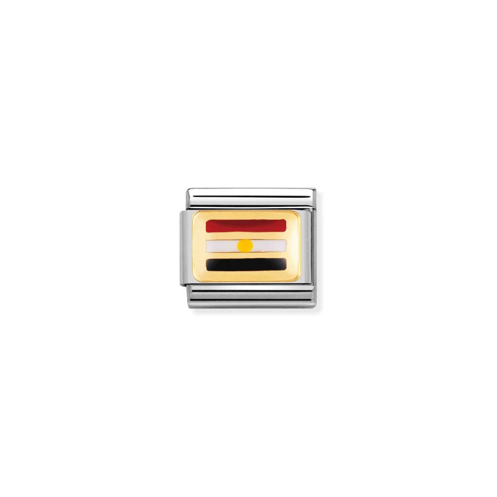 Nomination Silver and Gold Composable African Egypt Flag Charm - MococoNomination030237/178033497066312Charms