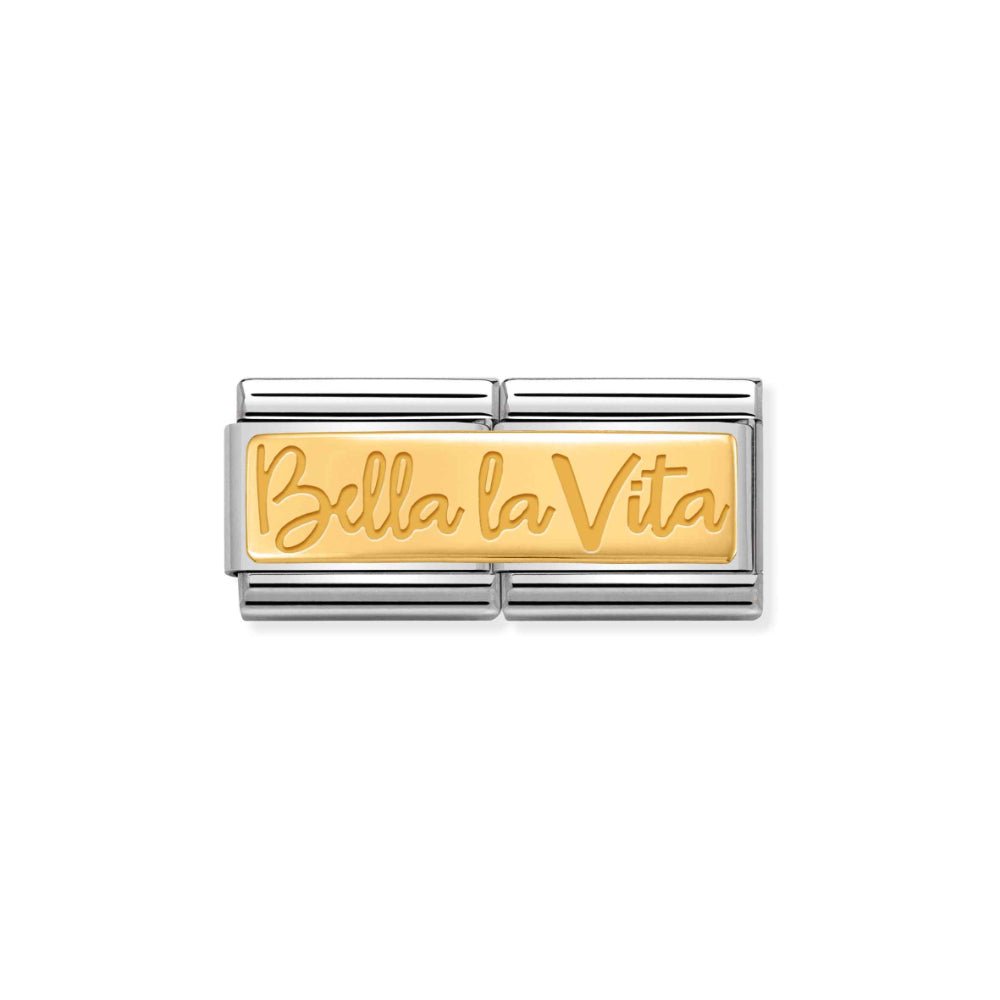 Nomination Silver and Gold Composable Classic Bella La Vita Double Link - MococoNomination030710/048033497420664Charms