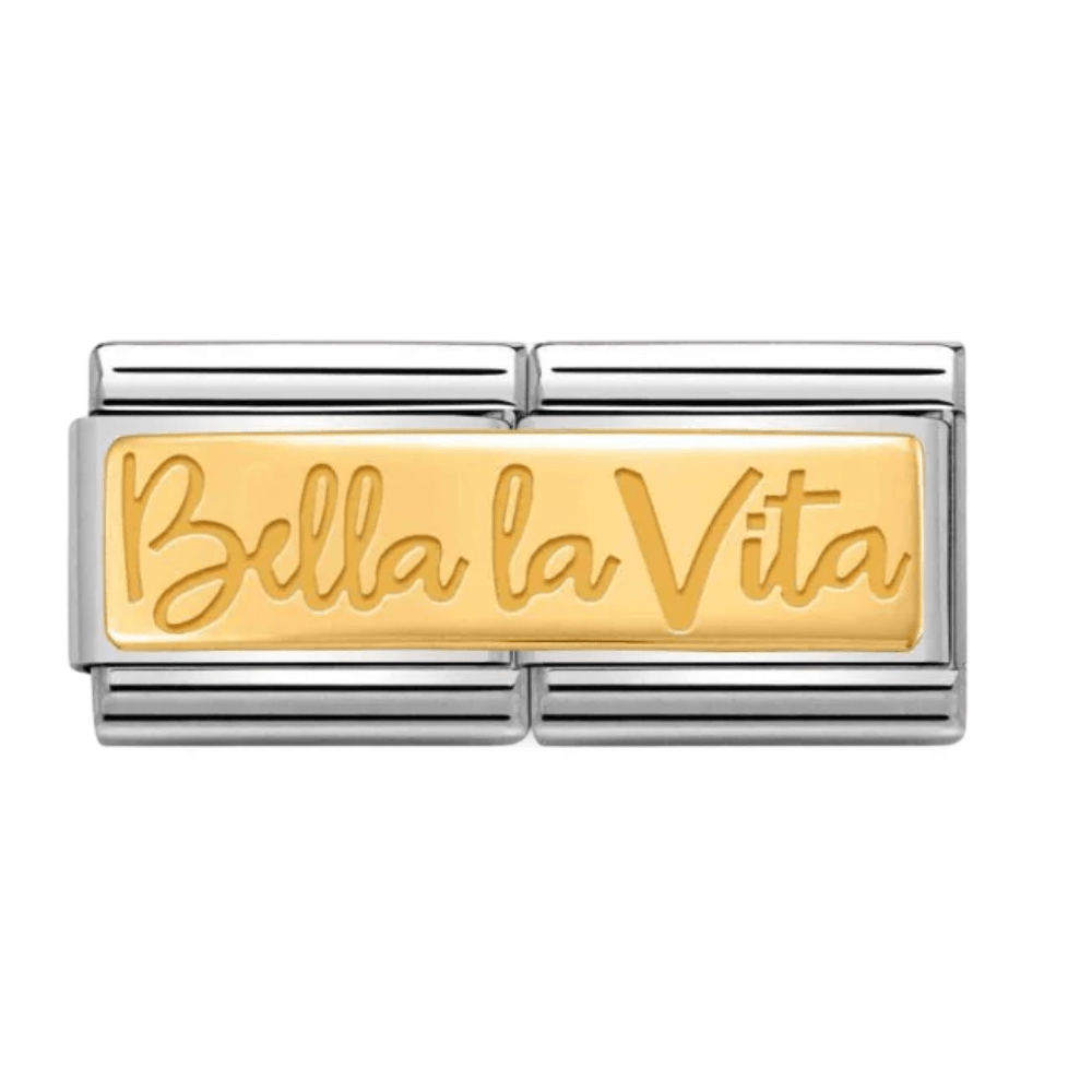 Nomination Silver and Gold Composable Classic Bella La Vita Double - MococoNomination030710/048033497420664Charms