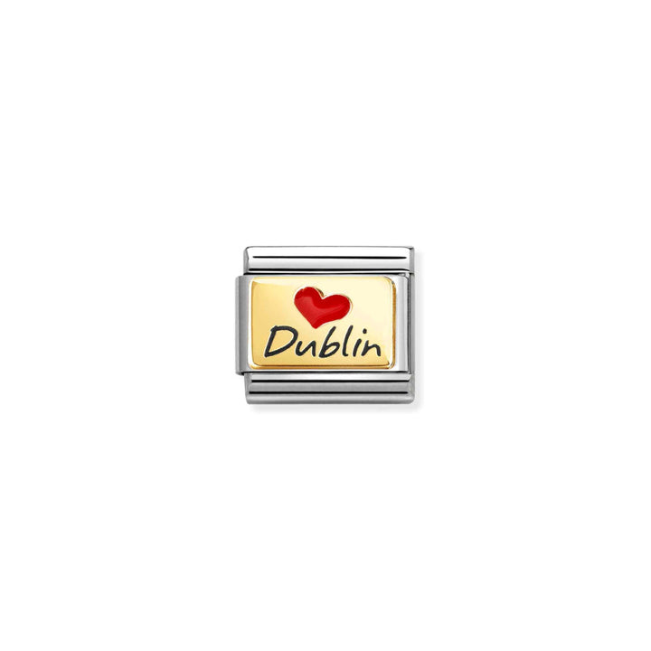 Nomination Silver and Gold Composable Classic Dublin Heart Link image