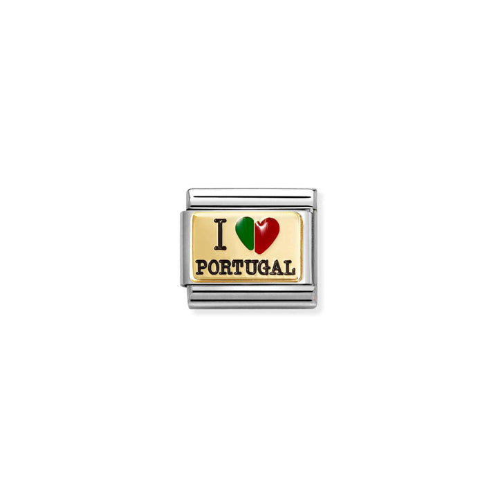 Nomination Silver and Gold Composable Classic I Love Portugal Link image