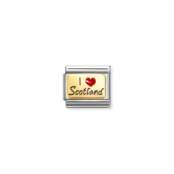Nomination Silver and Gold Composable Classic I Love Scotland Link image