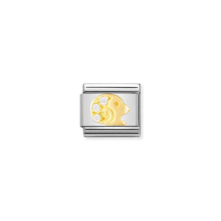 Nomination Silver and Gold Composable Cubic Zirconia Aries Charm - MococoNomination030302/018033497017192Charms