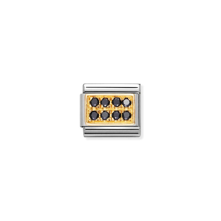Nomination Silver and Gold Composable Cubic Zirconia Charm Link image