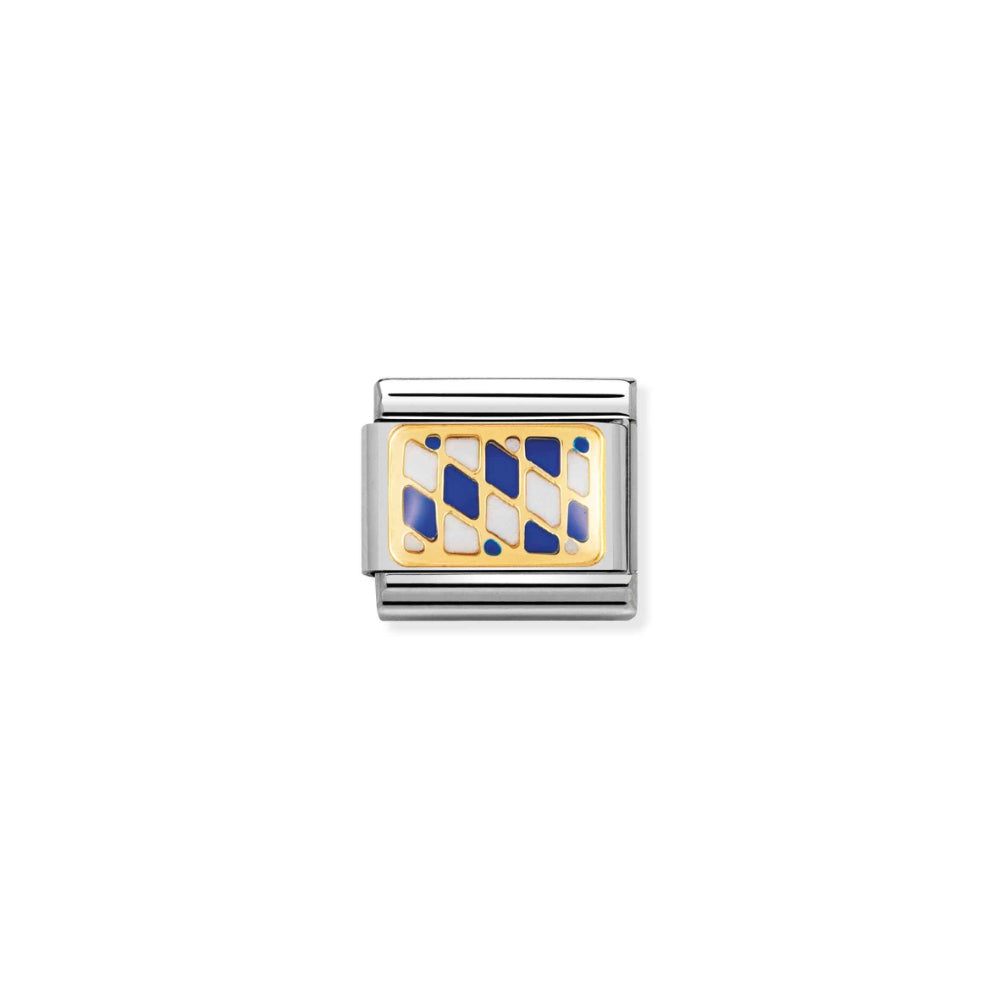 Nomination Silver and Gold Composable European Bavaria Flag Charm Link image