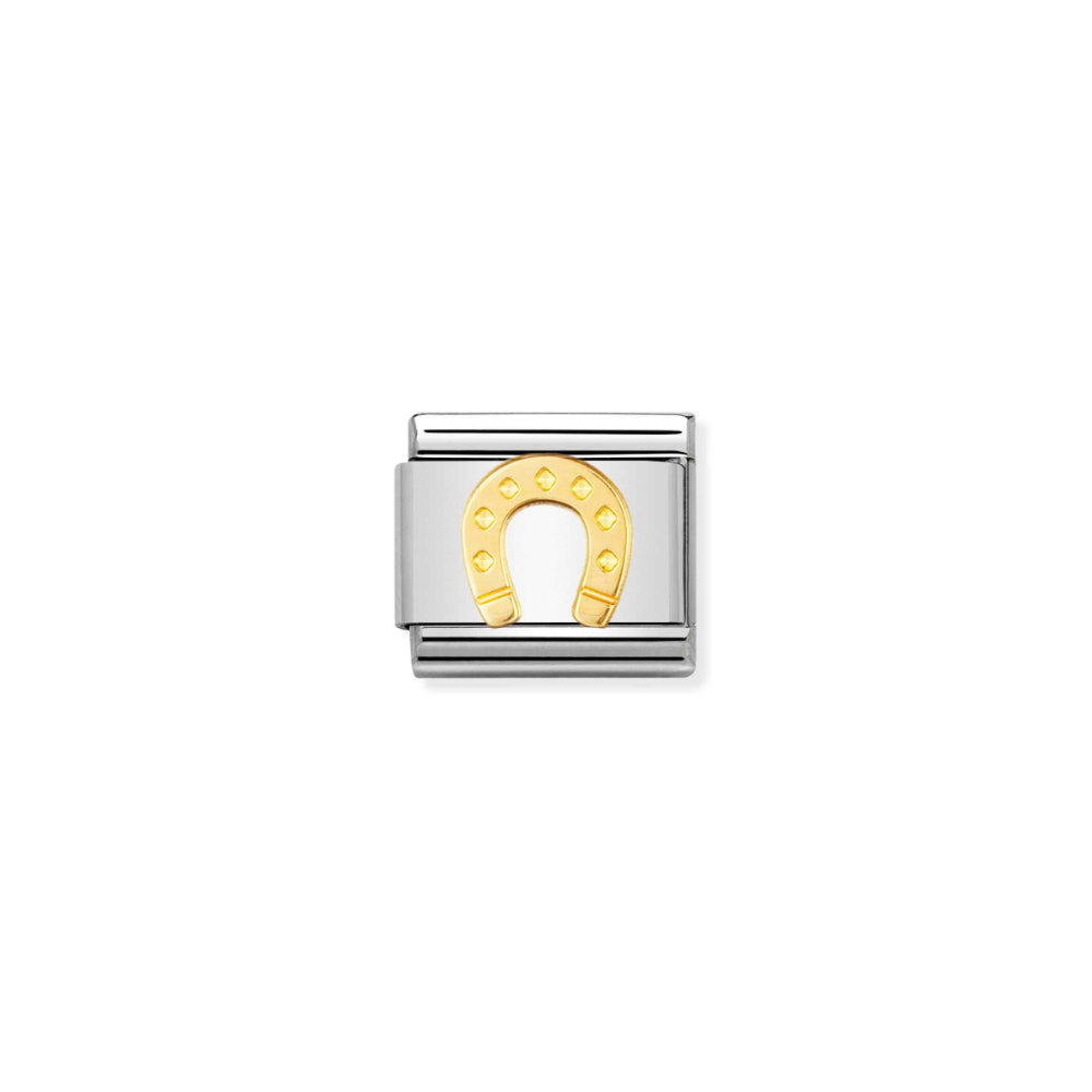 Nomination Silver and Gold Composable Horseshoe Charm Link image
