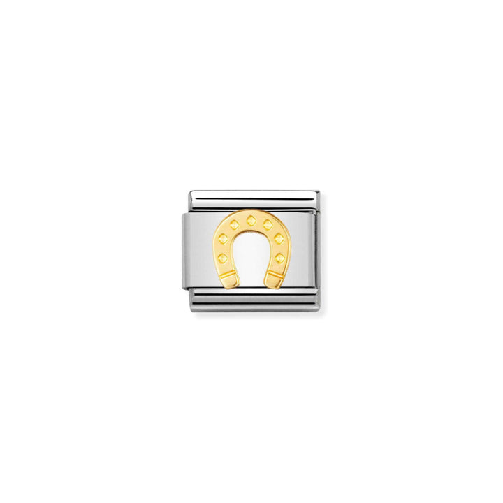 Nomination Silver and Gold Composable Horseshoe Charm Link image