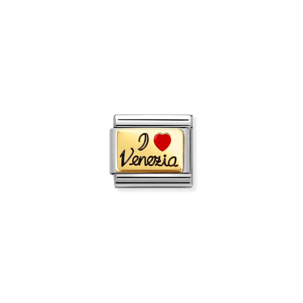 Nomination Silver and Gold Composable I Love Venezia Charm Link image
