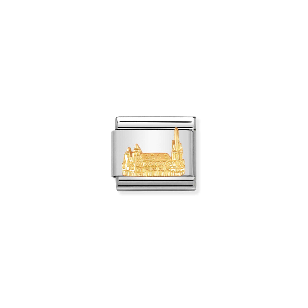 Nomination Silver and Gold Composable Monument Symbol Vienna Cathedral Charm Link image