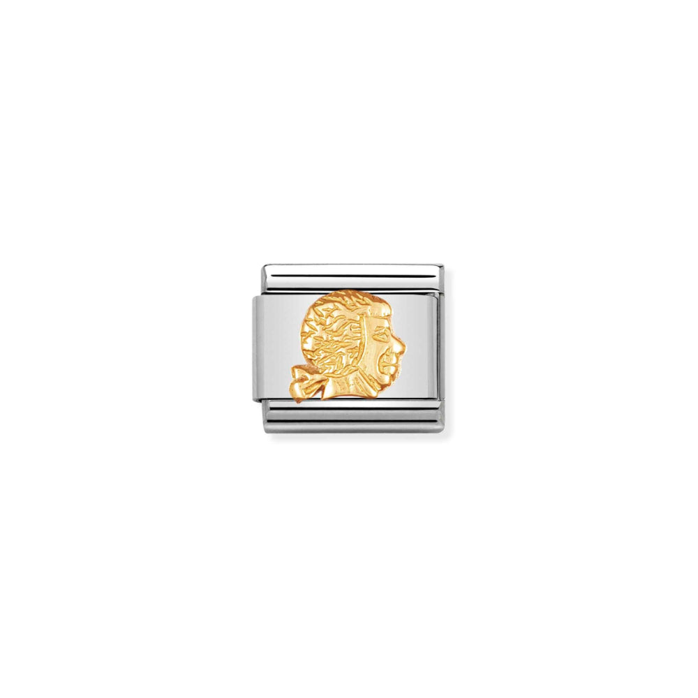 Nomination Silver and Gold Composable Relief Monument Mozart Charm Link image