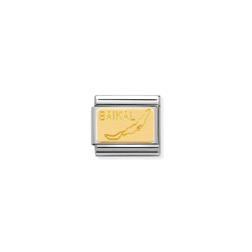 Nomination Silver and Gold Composable Russian Lake Baikal Charm Link image