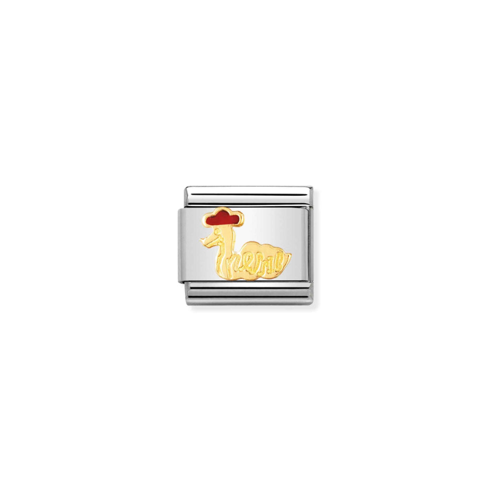 Nomination Silver and Gold Composable Scottish Symbols Nessie Charm Link image