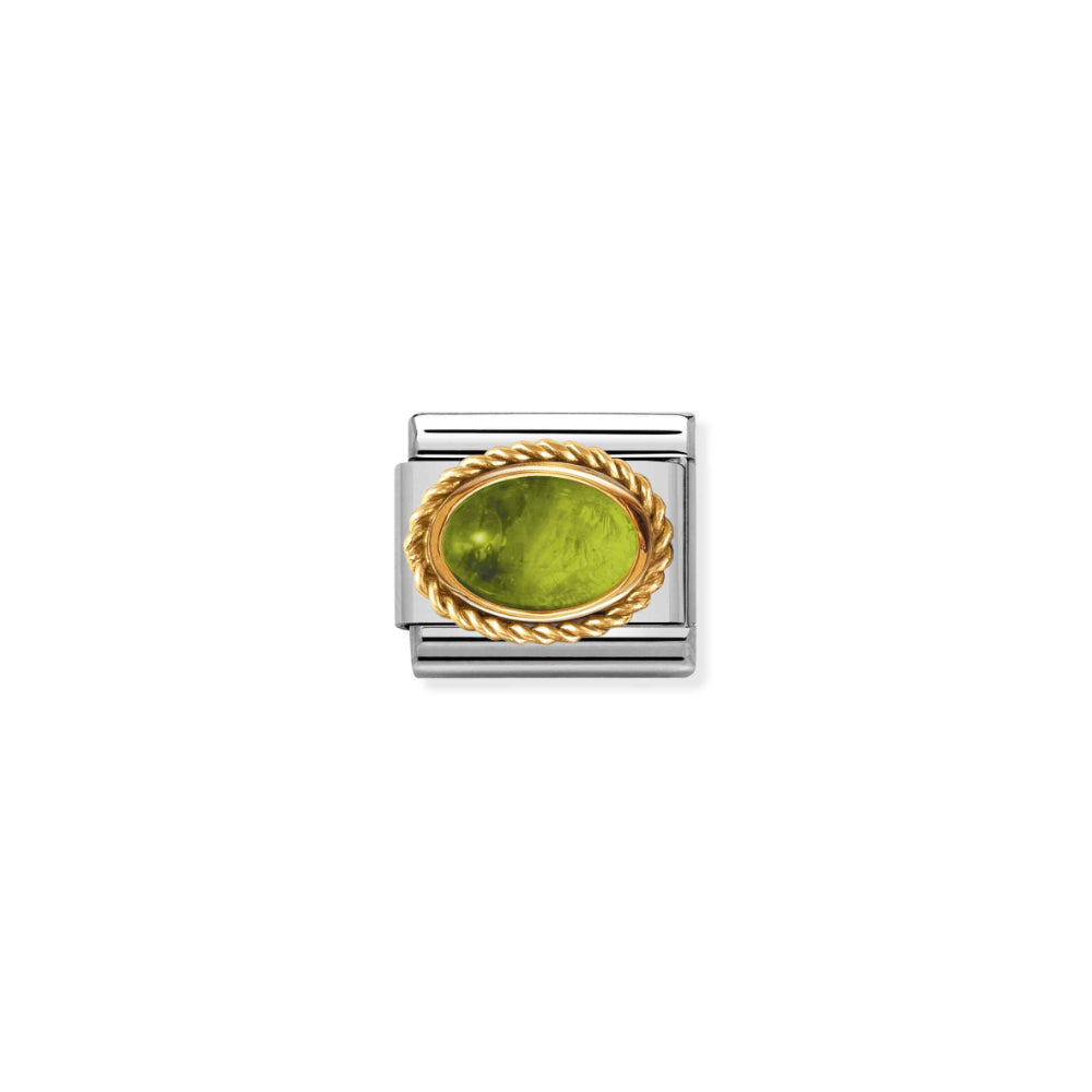 Nomination Silver and Gold Composable Semiprecious August Birthstone Charm Link image