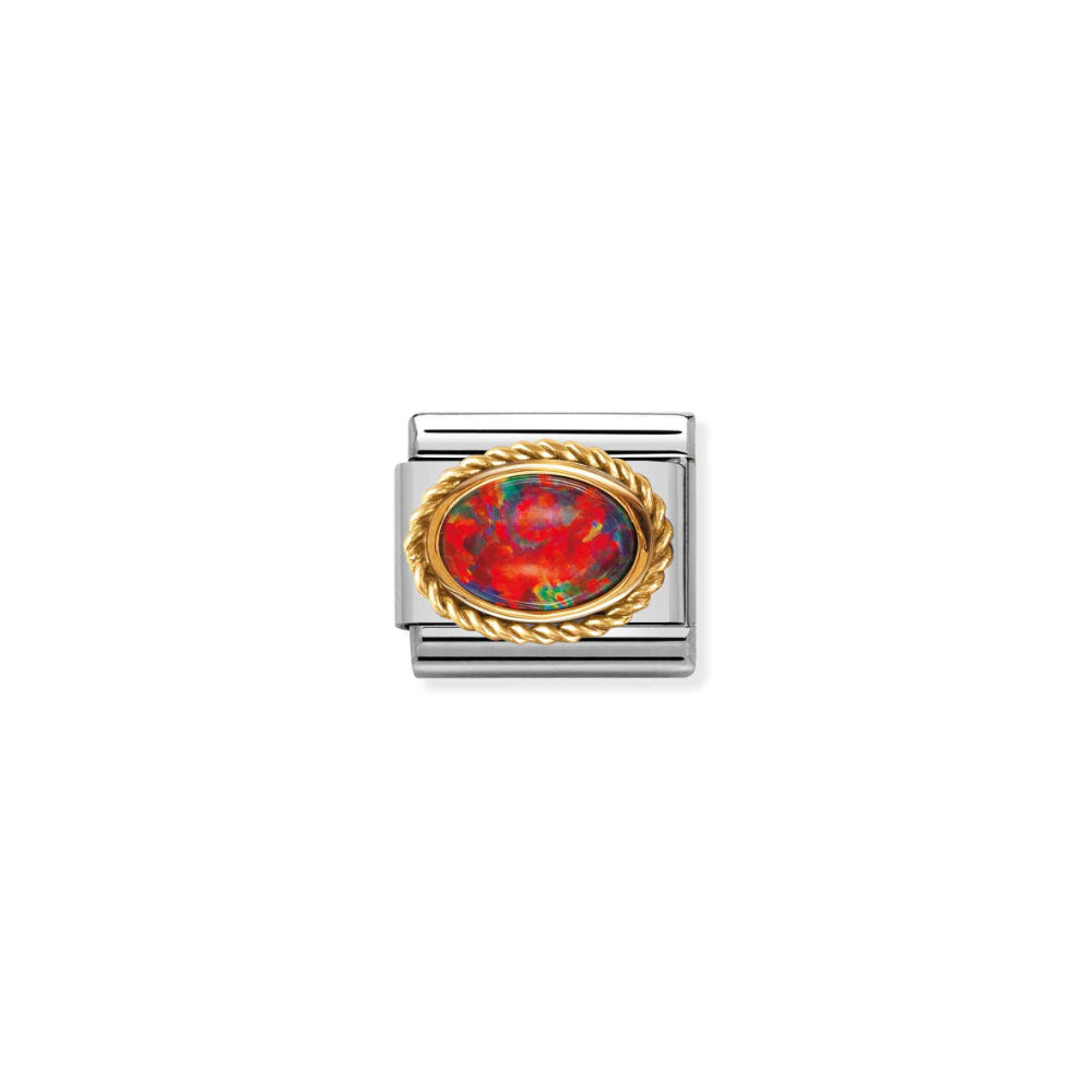 Nomination Silver and Gold Composable Semiprecious Stone Charm Link image