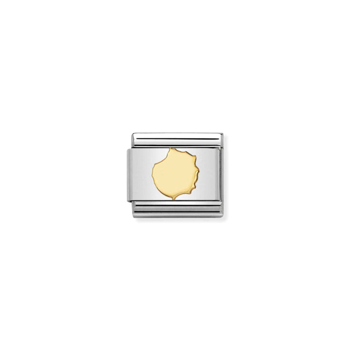 Nomination Silver and Gold Composable Spain Gran Canaria Island Charm Link image