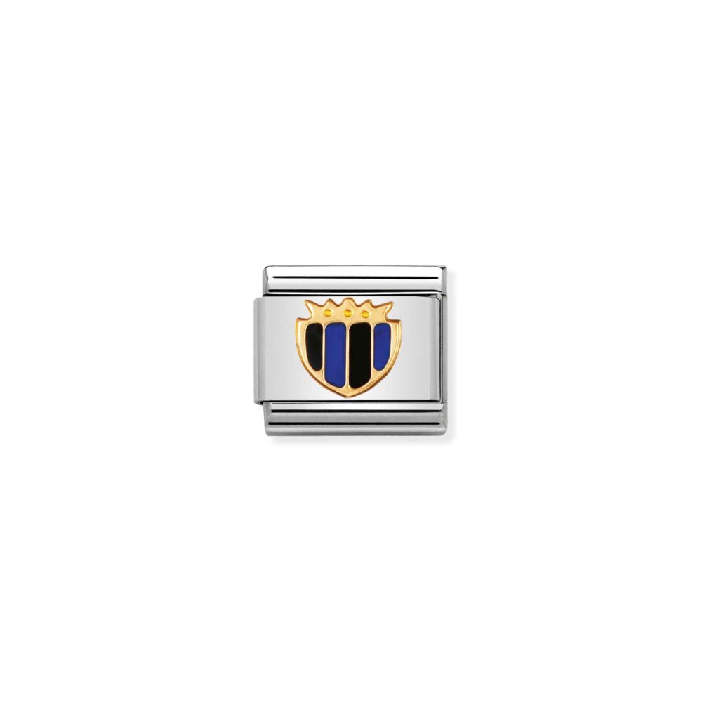 Nomination Silver and Gold Composable Stainless Steel My Football Team Shield Charm - MococoNomination030204/038033497013200Charms