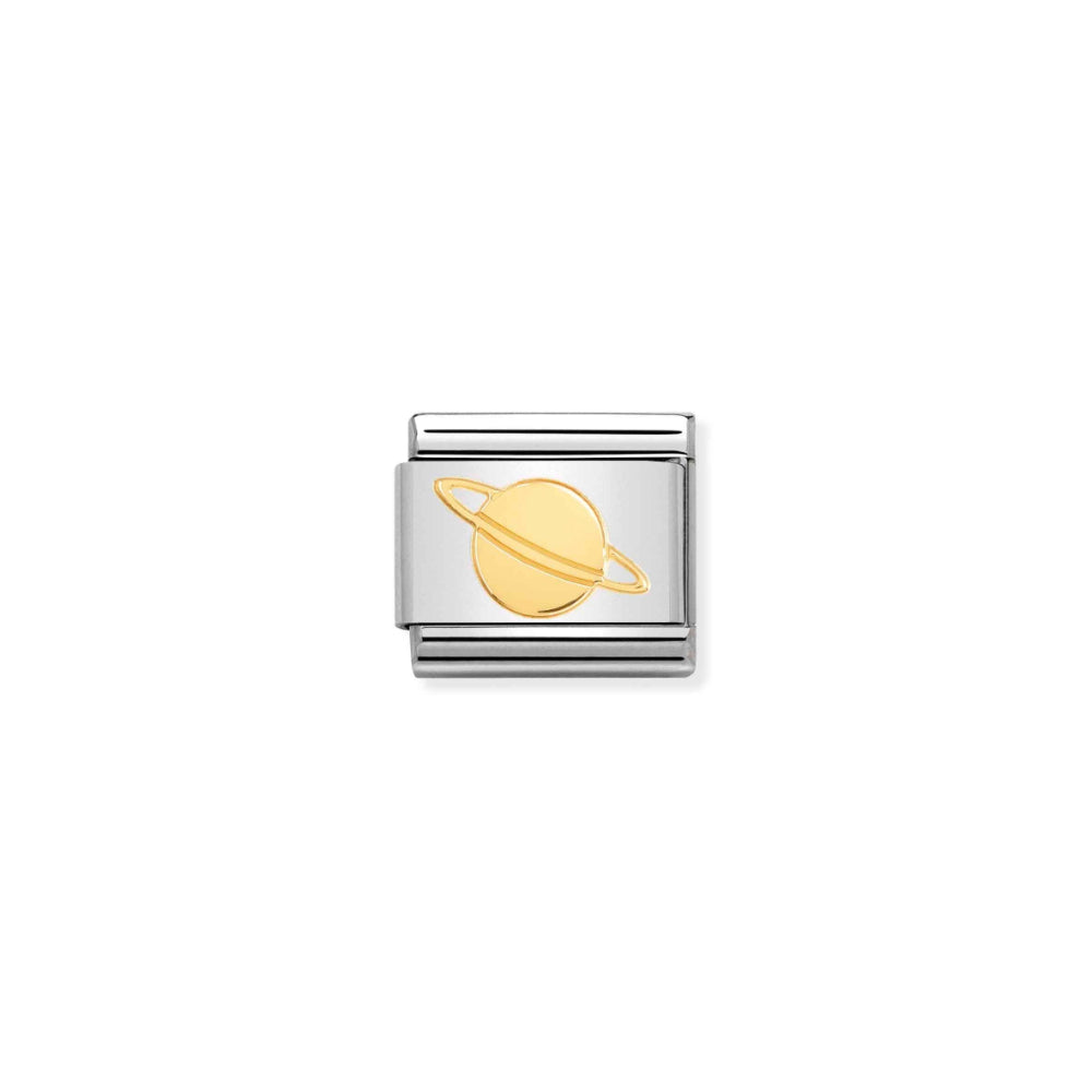 Nomination Silver and Gold Composable Symbol Relief Planet Charm Link image