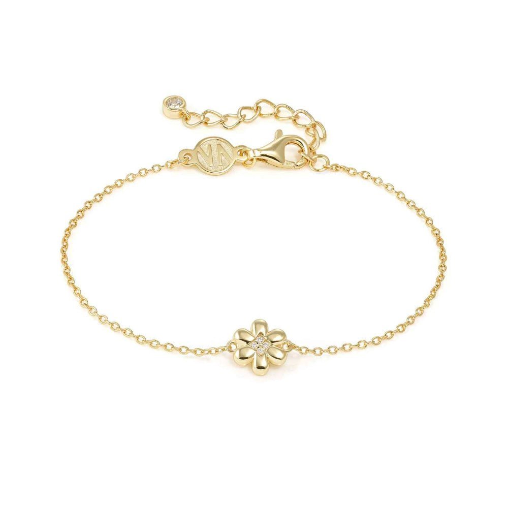 Nomination Silver and Gold Petit Sparkle Cubic Zirconia Flower Bracelet - MococoNomination242300/0128033497572387Bracelets