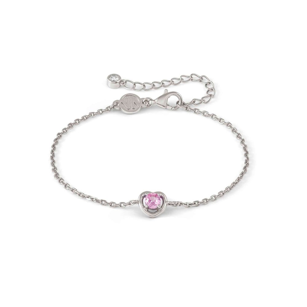 Nomination Silver and Pink Cosmiclove Heart Cubic Zirconia Bracelet - MococoNomination241704/0028033497556790Bracelets