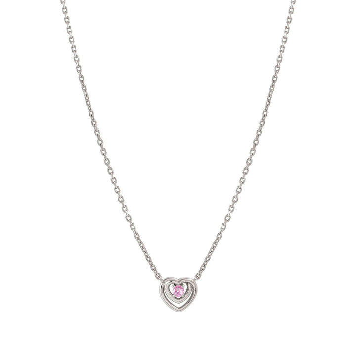 Nomination Silver and Pink Cosmiclove Heart Cubic Zirconia Necklace Image 4