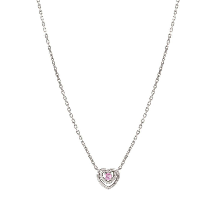 Nomination Silver and Pink Cosmiclove Heart Cubic Zirconia Necklace - MococoNomination241707/0028033497556875Necklaces