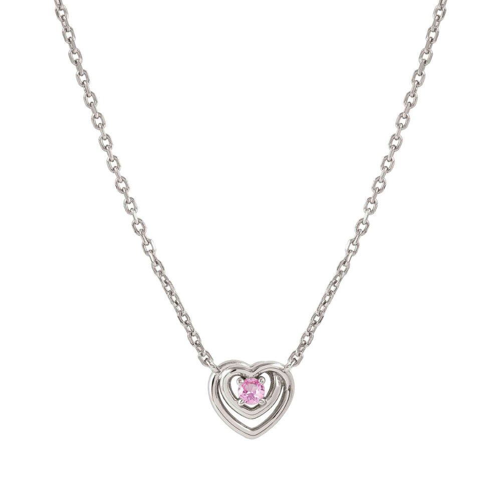 Nomination Silver and Pink Cosmiclove Heart Cubic Zirconia Necklace - MococoNomination241707/0028033497556875Necklaces
