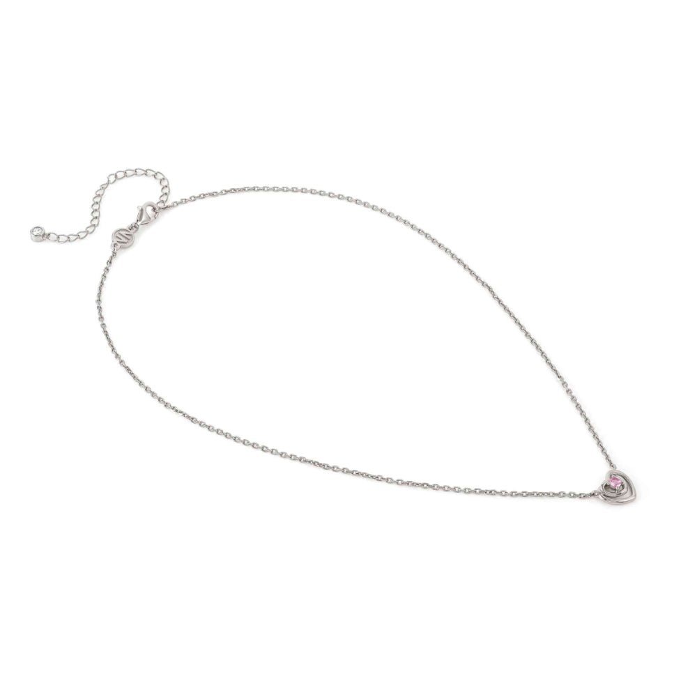 Nomination Silver and Pink Cosmiclove Heart Cubic Zirconia Necklace - MococoNomination241707/0028033497556875Necklaces