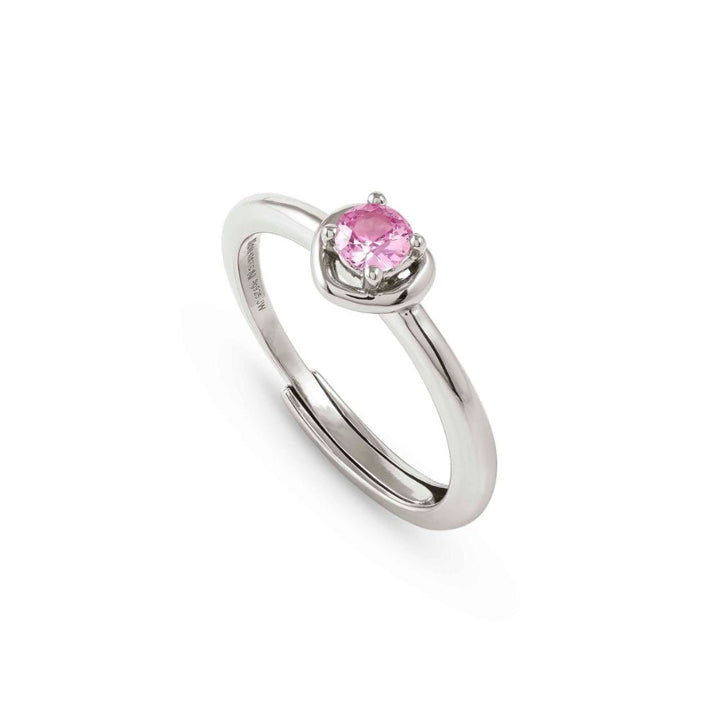 Nomination Silver and Pink Cosmiclove Heart Cubic Zirconia Ring - MococoNomination241701/0028033497556684Rings