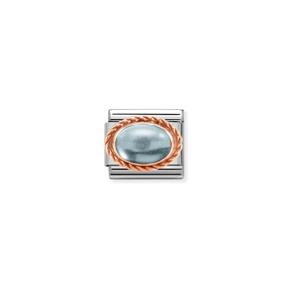 Nomination Silver and Rose Gold Composable Natural Topaz Stone Charm - MococoNomination430507/308033497496300Charms