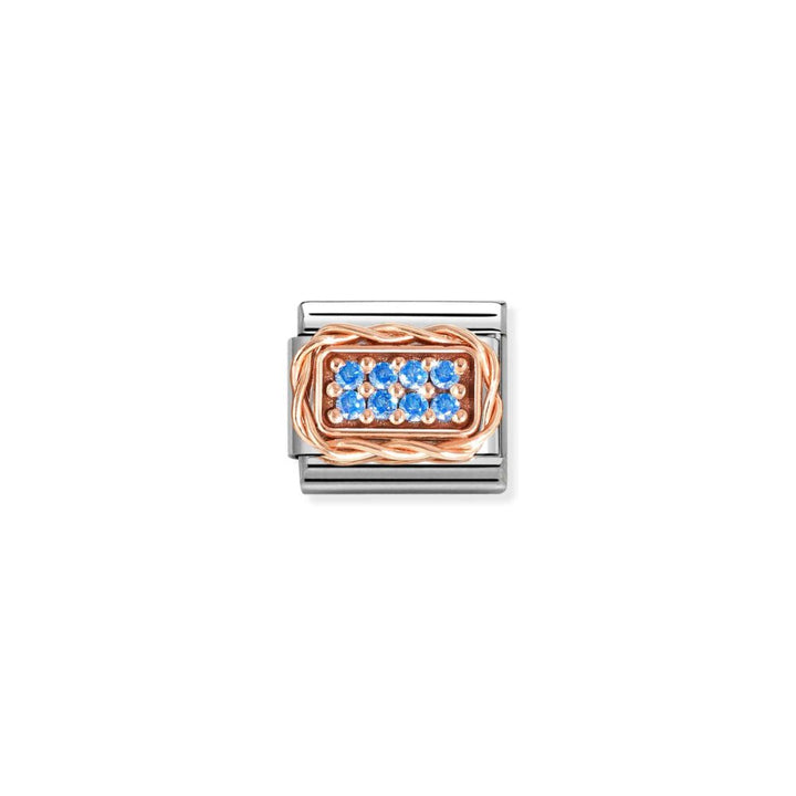 Nomination Silver and Rose Gold Composable Pave Stones Charm - MococoNomination430318/058033497537362Charms