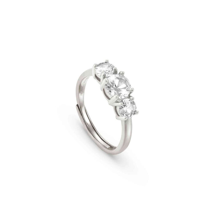 Nomination Silver and White Color Wave Cubic Zirconia Ring - MococoNomination149815/0018033497539434Rings