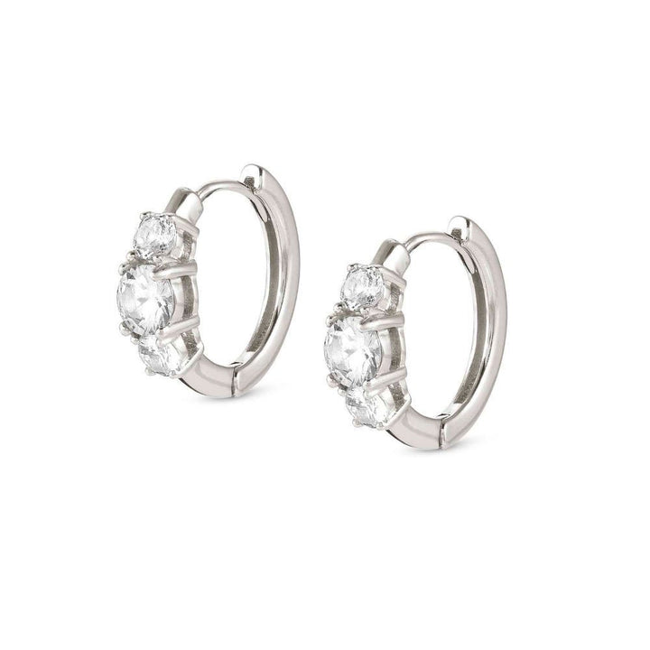 Nomination Silver and White Cubic Zirconia Color Wave Earrings - MococoNomination149823/0018033497539595Earrings