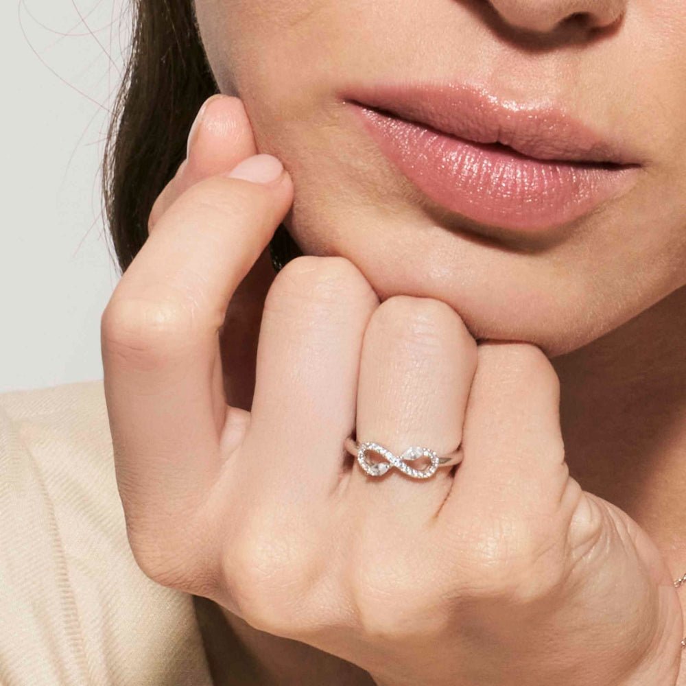 Nomination Silver and White Shine Me Up Cubic Zirconia Infinity Ring - MococoNomination241900/0108033497563101Rings