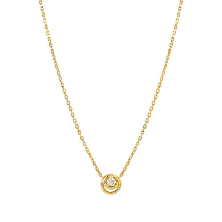 Nomination Silver and Yellow Gold Cosmiclove Cubic Zirconia Circle Necklace - MococoNomination241706/0548033497556868Necklaces