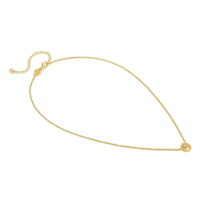 Nomination Silver and Yellow Gold Cosmiclove Cubic Zirconia Circle Necklace - MococoNomination241706/0548033497556868Necklaces