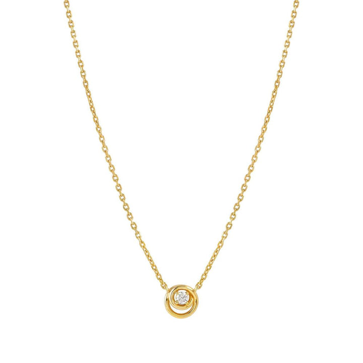 Nomination Silver and Yellow Gold Cosmiclove Cubic Zirconia Circle Necklace - MococoNomination241706/0548033497556868Necklaces