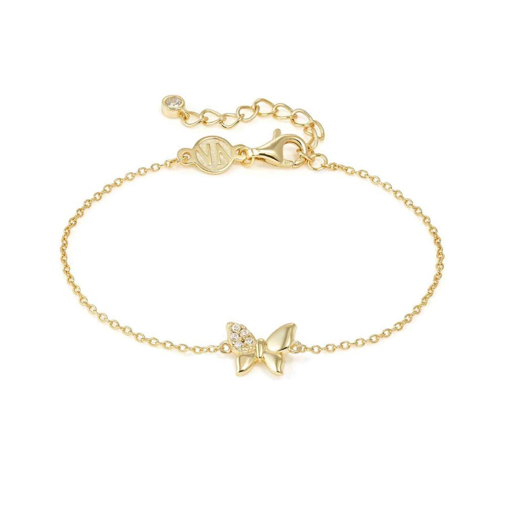 Nomination Silver and Yellow Gold Petit Sparkle Cubic Zirconia Butterfly Bracelet - MococoNomination242300/0428033497572400Bracelets