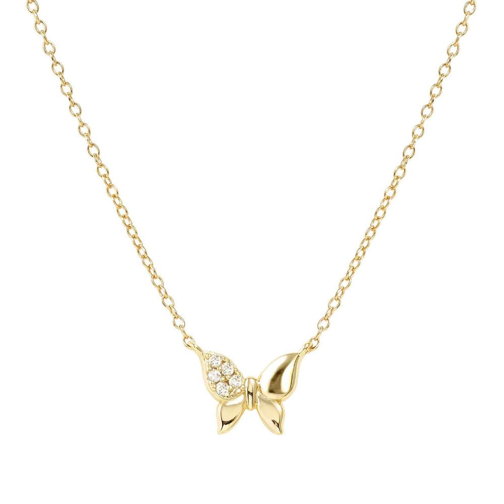 Nomination Silver and Yellow Gold Petit Sparkle Cubic Zirconia Butterfly Necklace - MococoNomination242303/0428033497572622Necklaces