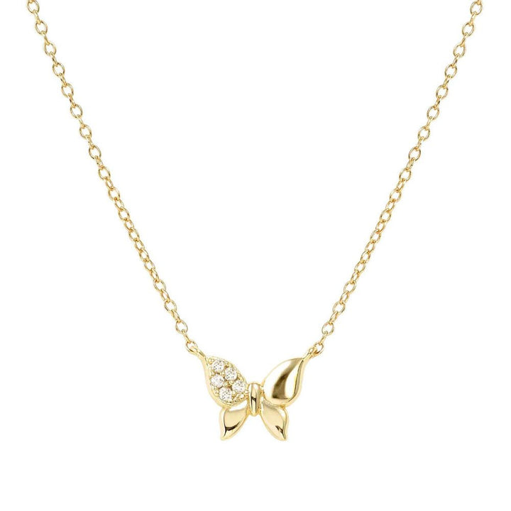 Nomination Silver and Yellow Gold Petit Sparkle Cubic Zirconia Butterfly Necklace - MococoNomination242303/0428033497572622Necklaces