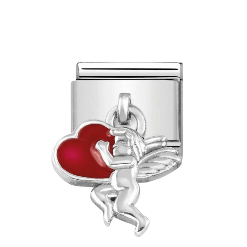 Nomination Silver Angel with Heart Dangle Charm - MococoNomination331805/088033497461605Charms