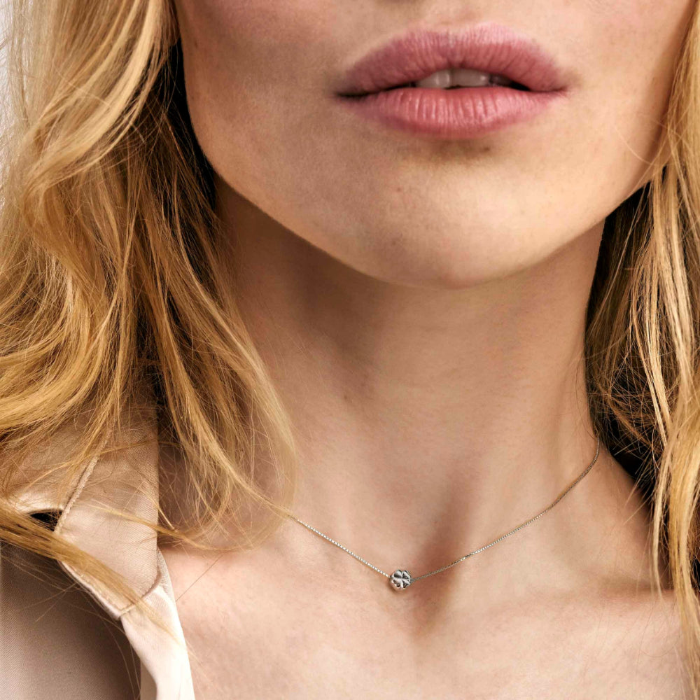 Nomination Silver Armonica Cubic Zirconia Four Leaf Clover Necklace Image 2
