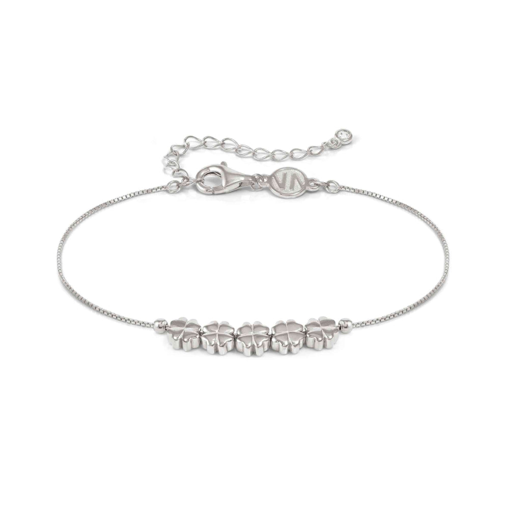 Nomination Silver Armonica Rich and Cubic Zirconia Four Leaf Clover Bracelet Image 1