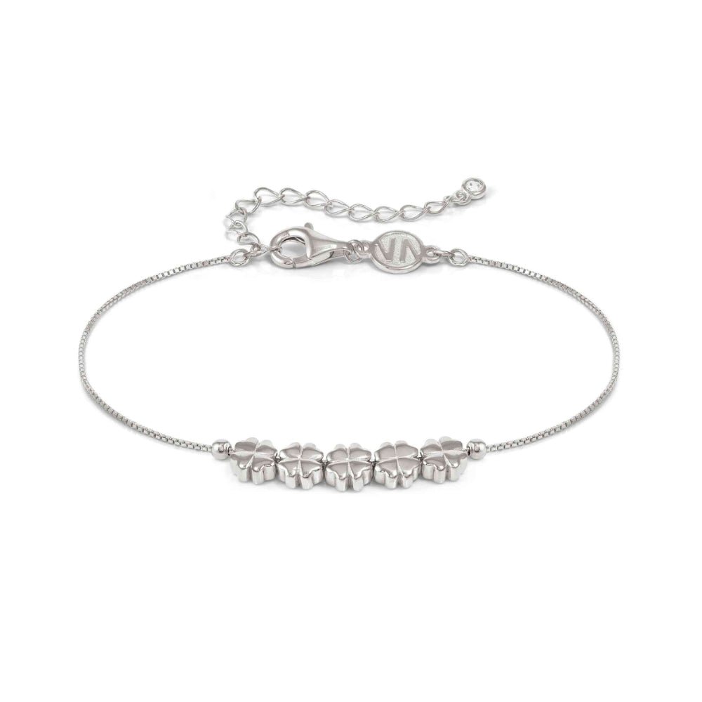 Nomination Silver Armonica Rich and Cubic Zirconia Four Leaf Clover Bracelet - MococoNomination241303/0018033497555366Bracelets